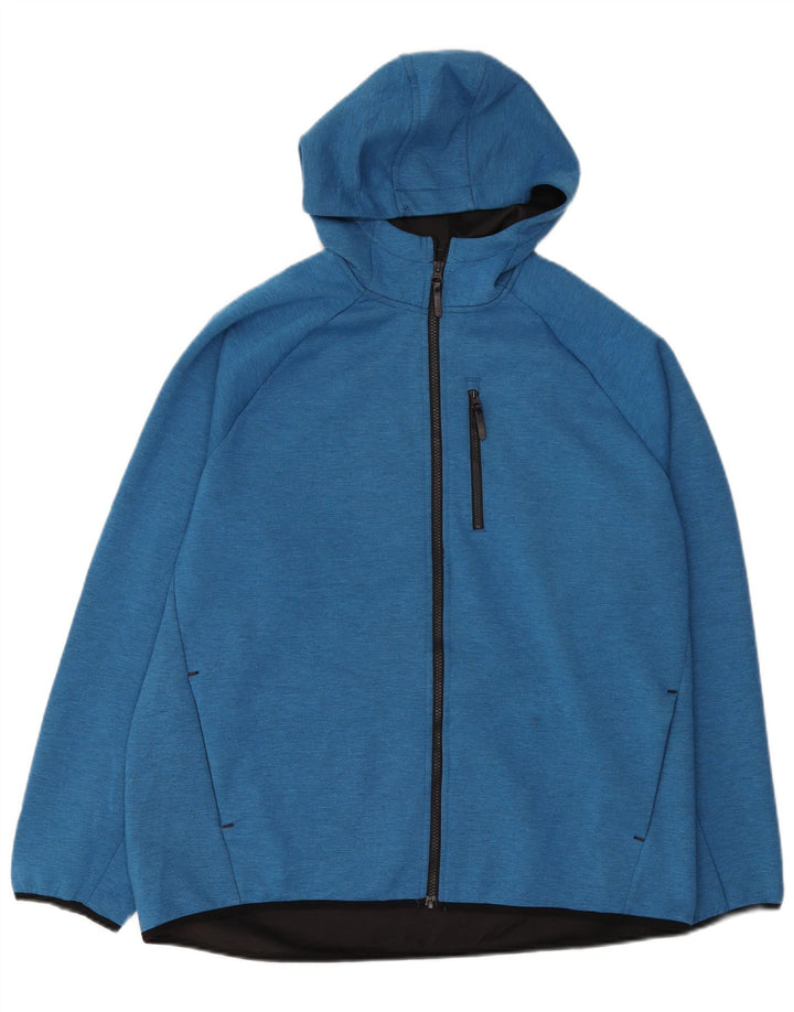 Russell Athletic Herren-Kapuzenpullover mit Reißverschluss, UK 42/44, große blaue Baumwolle