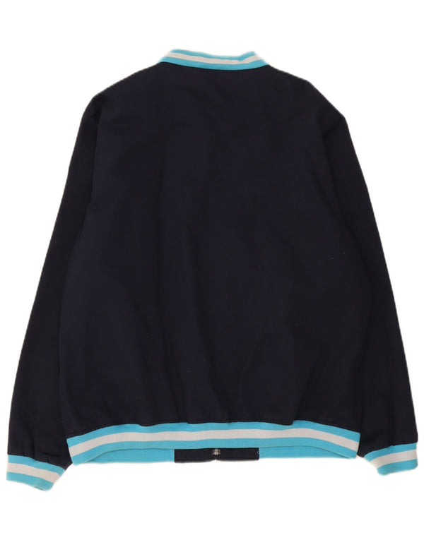 Merc Herren Bomberjacke UK 42 XL Marineblau Colourblock Baumwolle