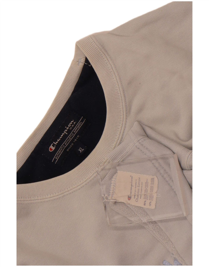 Champion Herren Grafik-Sweatshirt-Pullover XL aus blauer Baumwolle
