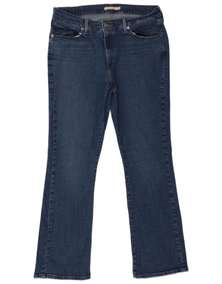 Levi's Damen Classic Bootcut Jeans US 14 XL W32 L32 Blaue Baumwolle