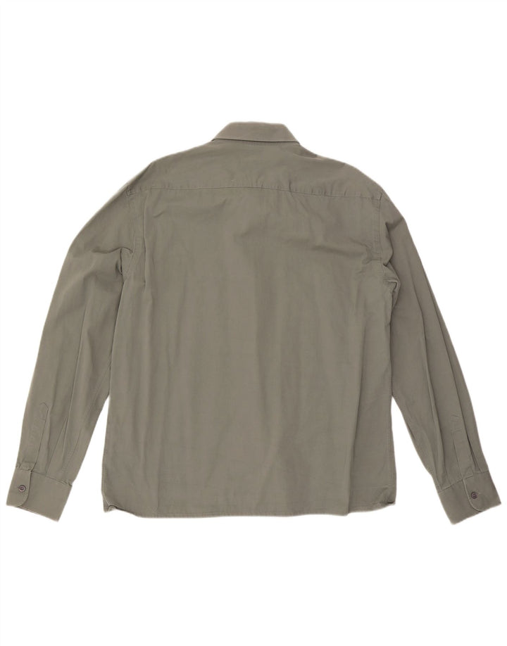 Prada Herrenhemd XL Khaki Baumwolle
