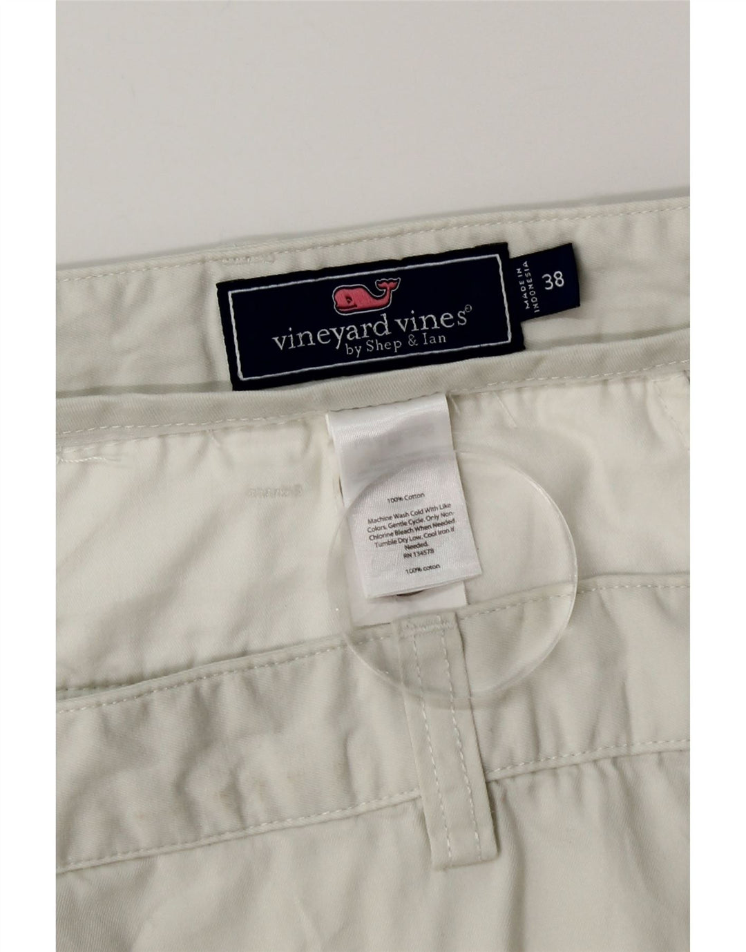 VINEYARD VINES Herren Chino Shorts W38 XL Weiße Baumwolle