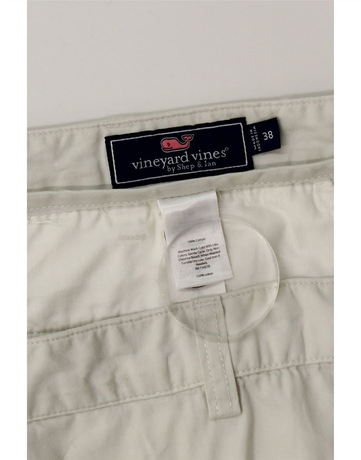 VINEYARD VINES Herren Chino Shorts W38 XL Weiße Baumwolle