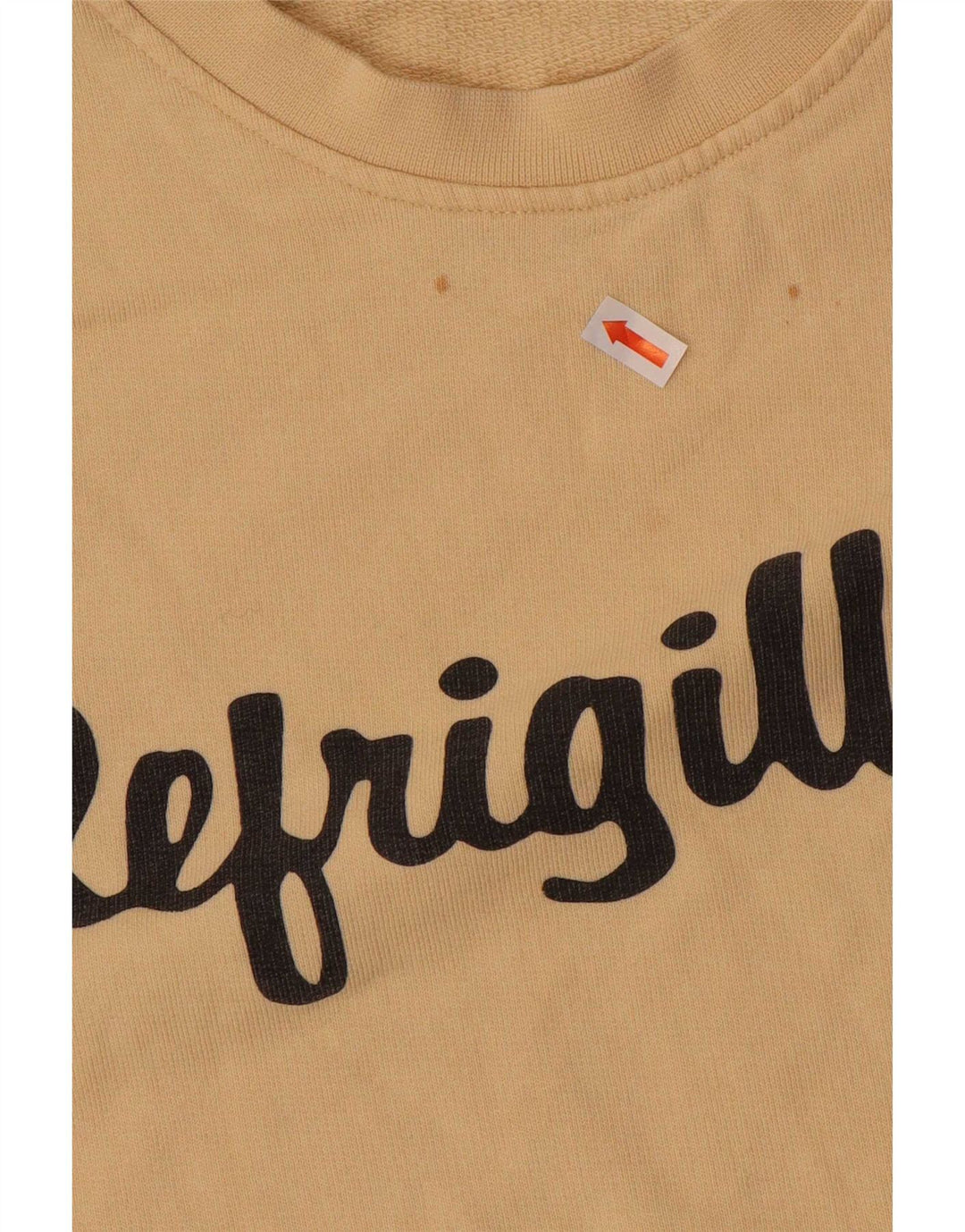 Refrigiwear Herren-Sweatshirt mit Grafik, mittelbeige Baumwolle