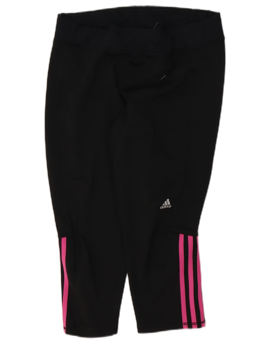 ADIDAS Damen Capri-Leggings UK 16/18 Large Schwarz