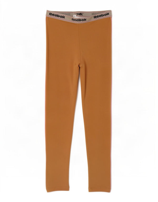 Reebok Grafik-Leggings für Mädchen, 8–9 Jahre, Beige, Colourblock-Polyester