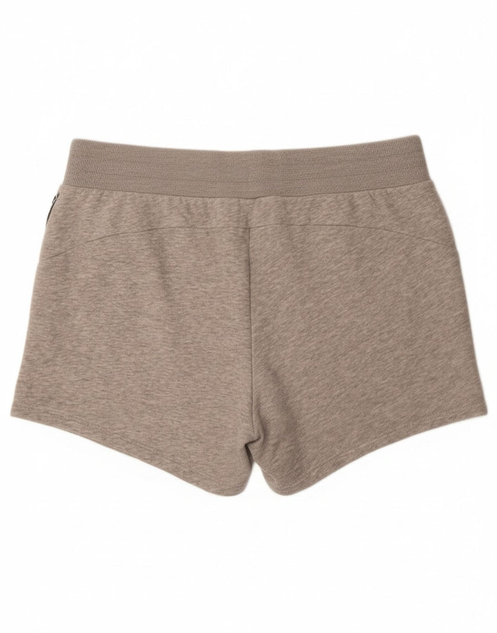 PUMA Womens Sport Shorts UK 16 Large Grey Cotton