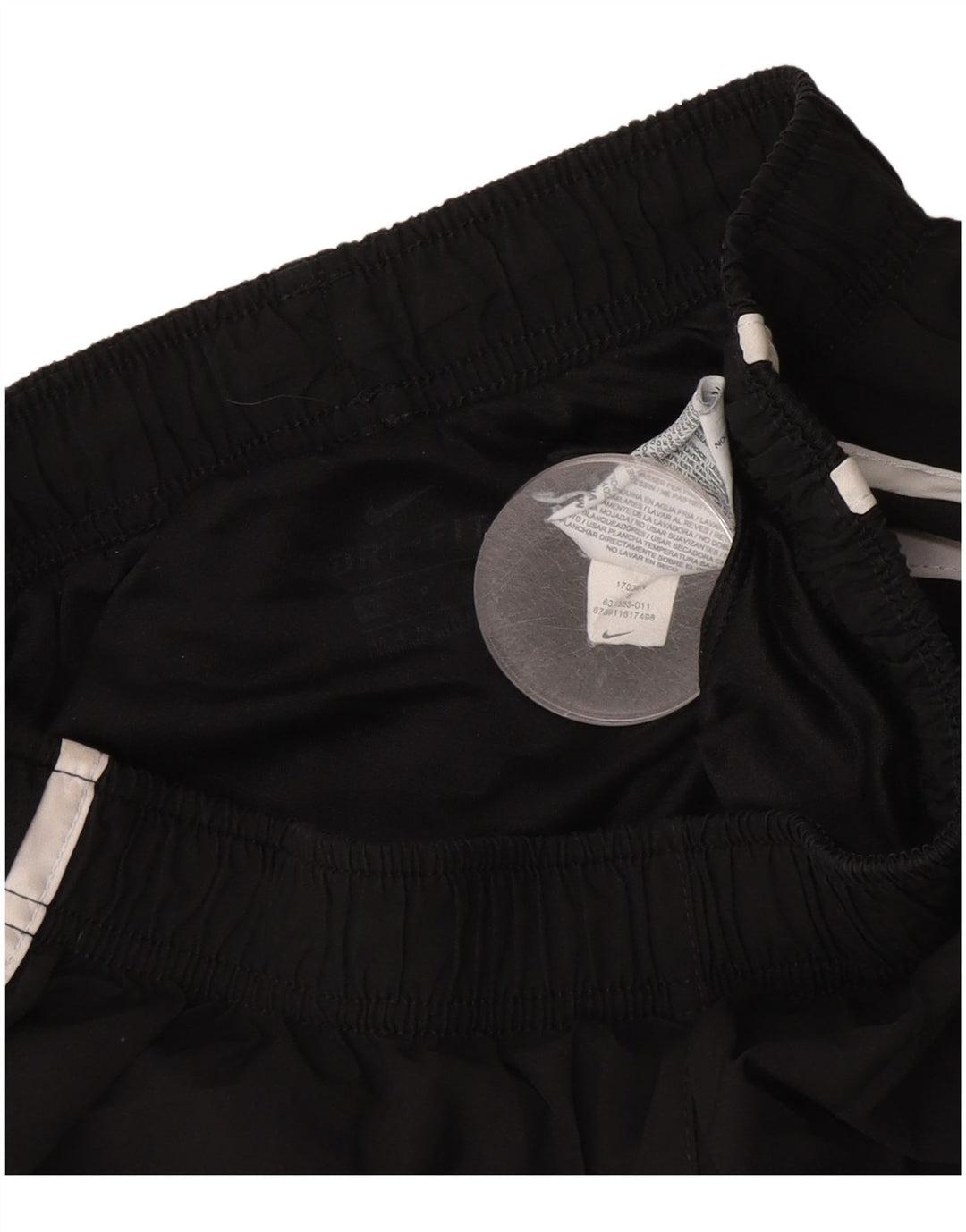 NIKE Damen Sportshorts UK 8 Small Schwarz Polyester
