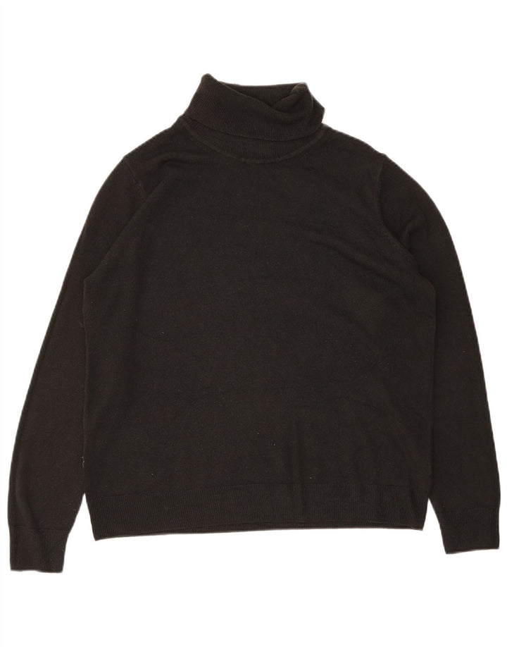 Marks & Spencer Damen-Pullover mit Rollkragen, Gr. 40, Größe L, Schwarz