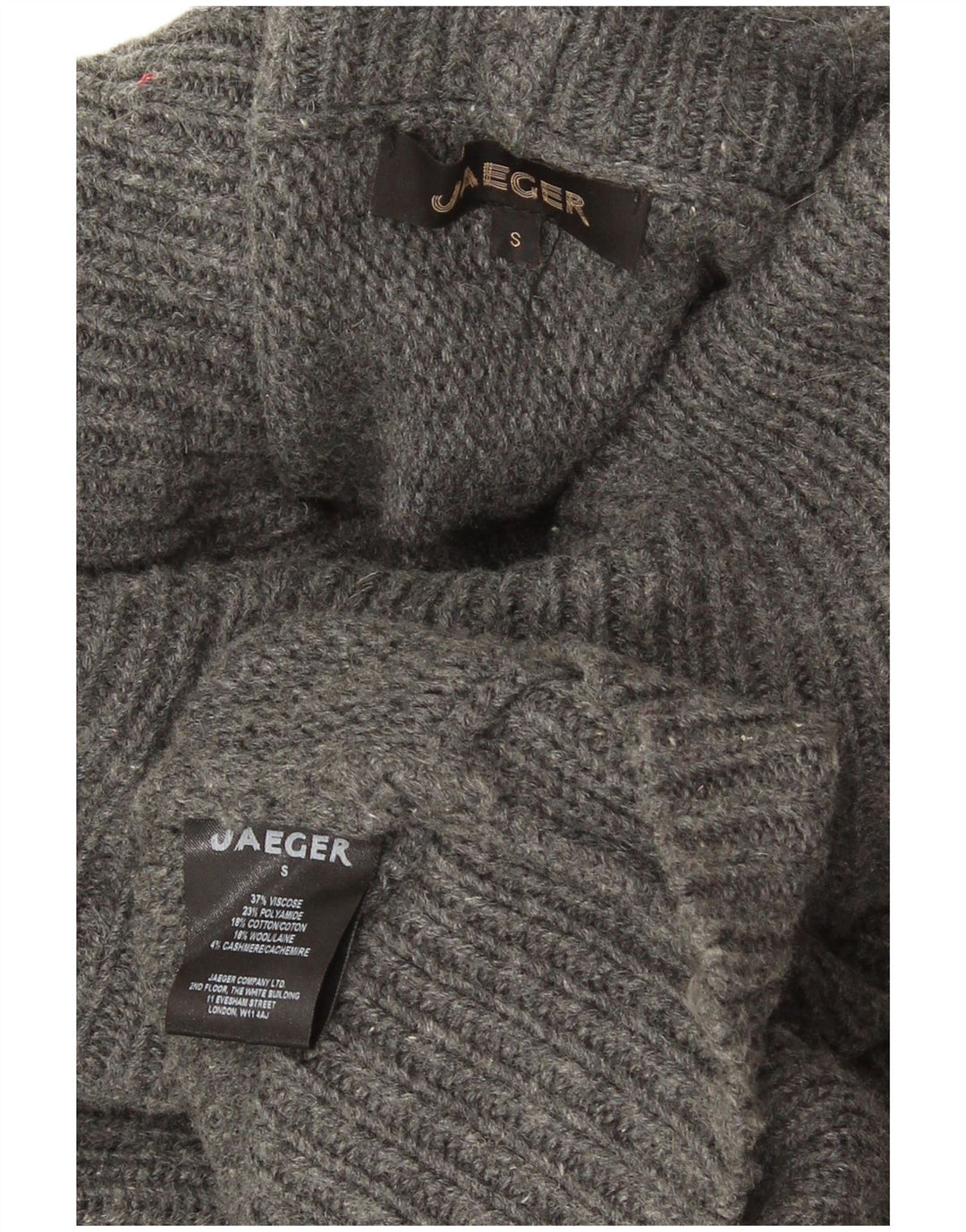 Jaeger Damen-Pullover mit Rollkragen, übergroß, Rollkragenpullover, Gr. 10, Größe S, Grau