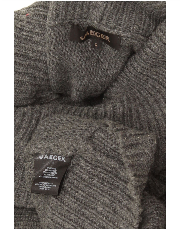 Jaeger Damen-Pullover mit Rollkragen, übergroß, Rollkragenpullover, Gr. 10, Größe S, Grau
