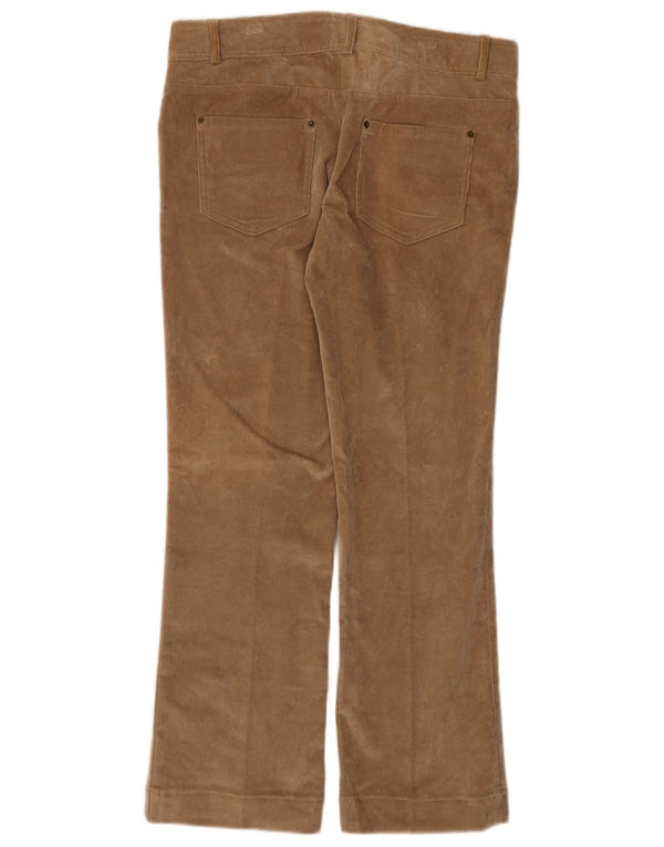Gerade Cordhose für Damen von Zara, EU 40, mittelgroß, W30, L29, braun, Baumwolle