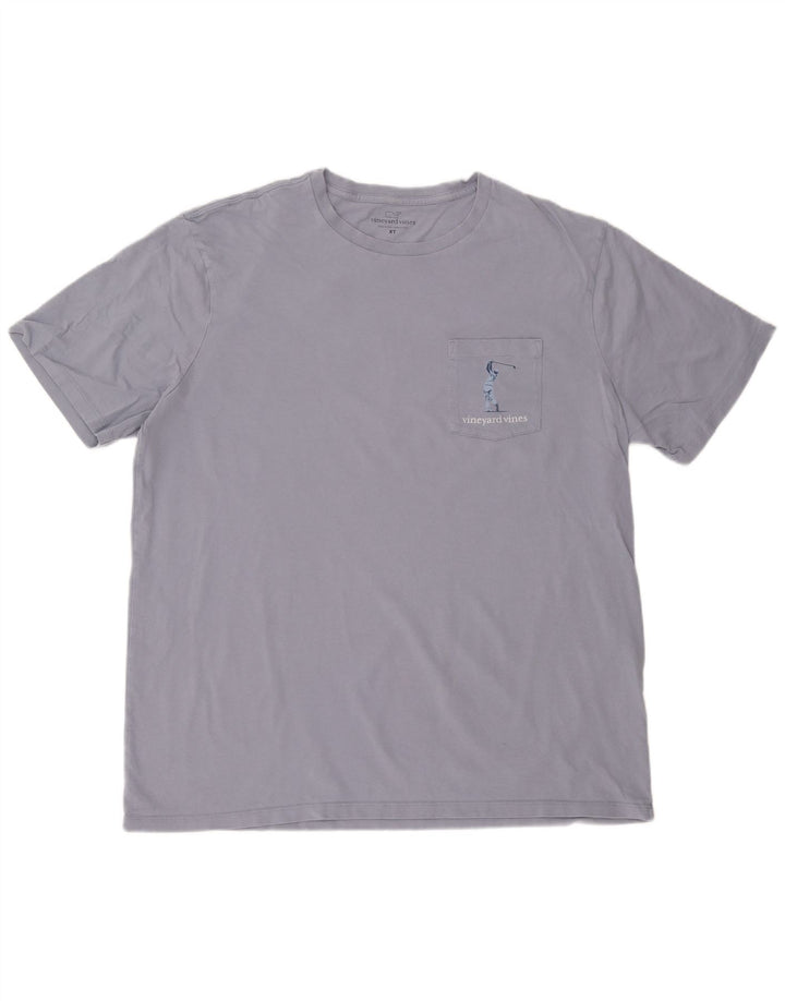 Vineyard Vines Herren Grafik T-Shirt Top XL Lila Baumwolle