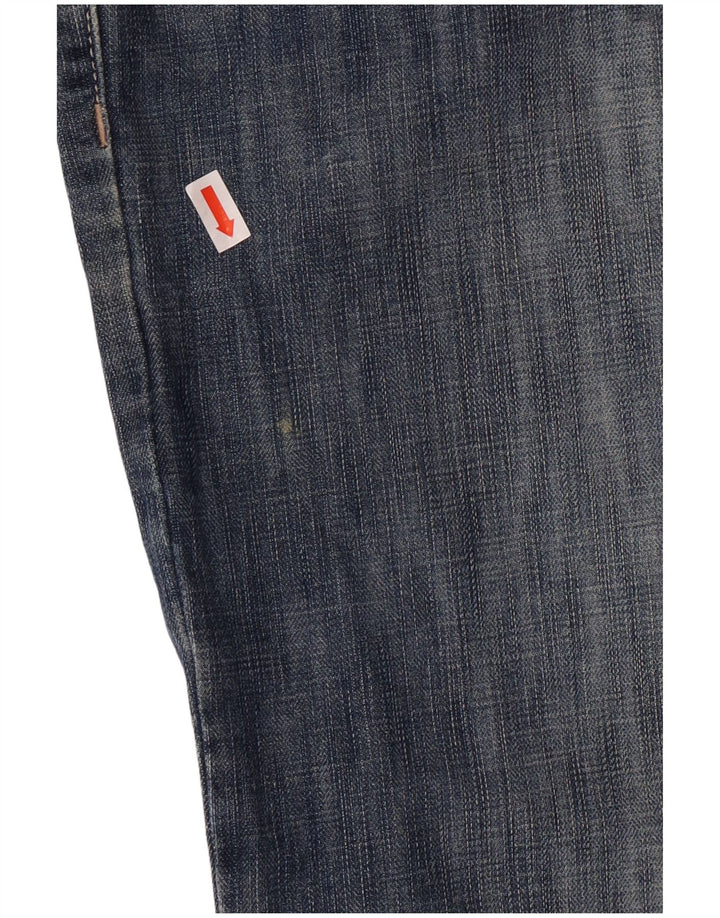 CALVIN KLEIN Herren Straight Jeans W34 L30 Blaue Baumwolle