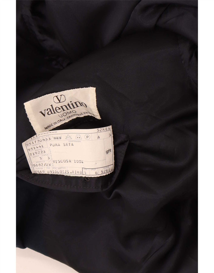 Valentino Herren Zweireiher-Blazerjacke IT 52 XL Marineblau