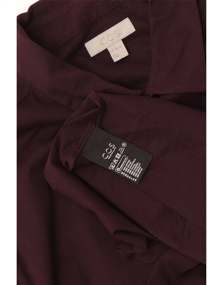 Cos Herrenhemd XL Burgund Baumwolle
