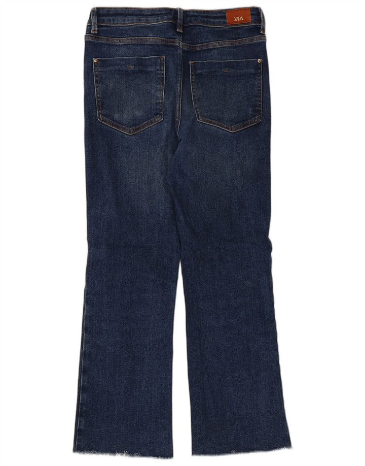 Zara Damen Bootcut Jeans EU 36 XS W26 L26 Blau