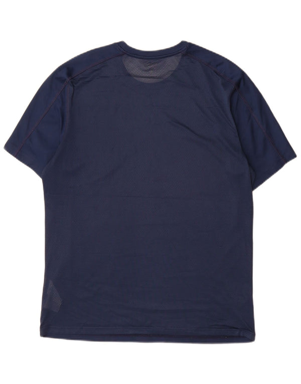 Reebok Herren Speedwick T-Shirt Top Medium Marineblau Polyester