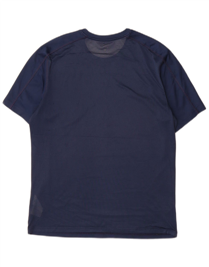 Reebok Herren Speedwick T-Shirt Top Medium Marineblau Polyester