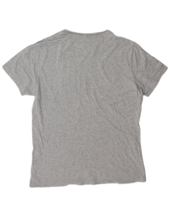 Tommy Hilfiger Herren-T-Shirt mit Grafik, Größe L, Grau