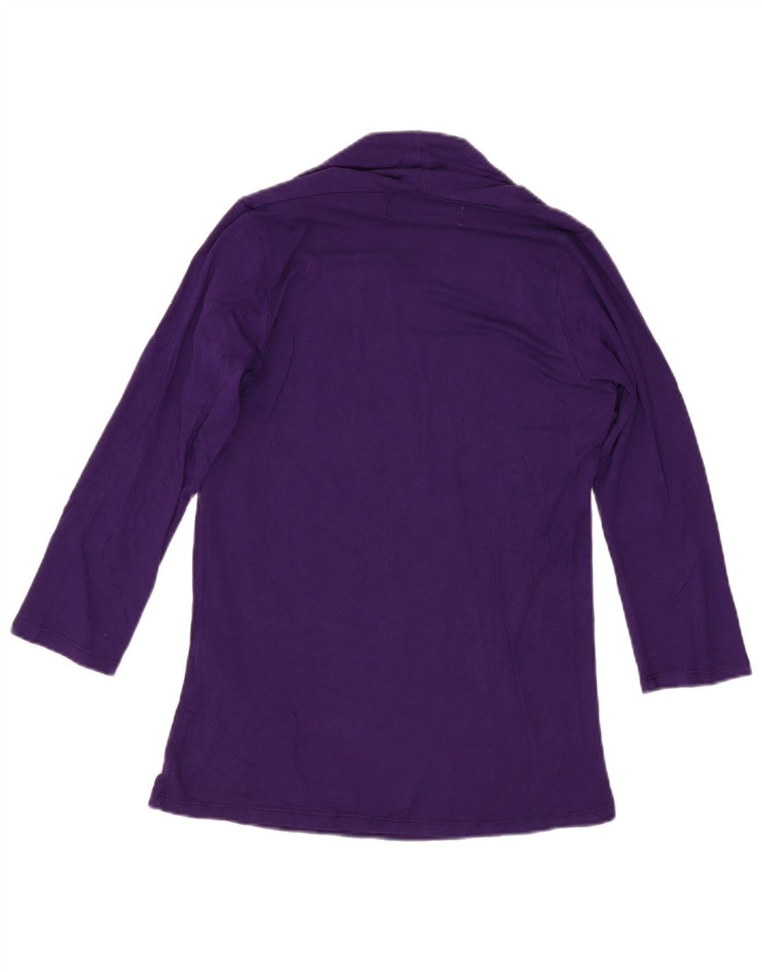 Zara Damen Top 3/4 Ärmel UK 12 Mittellila Viskose