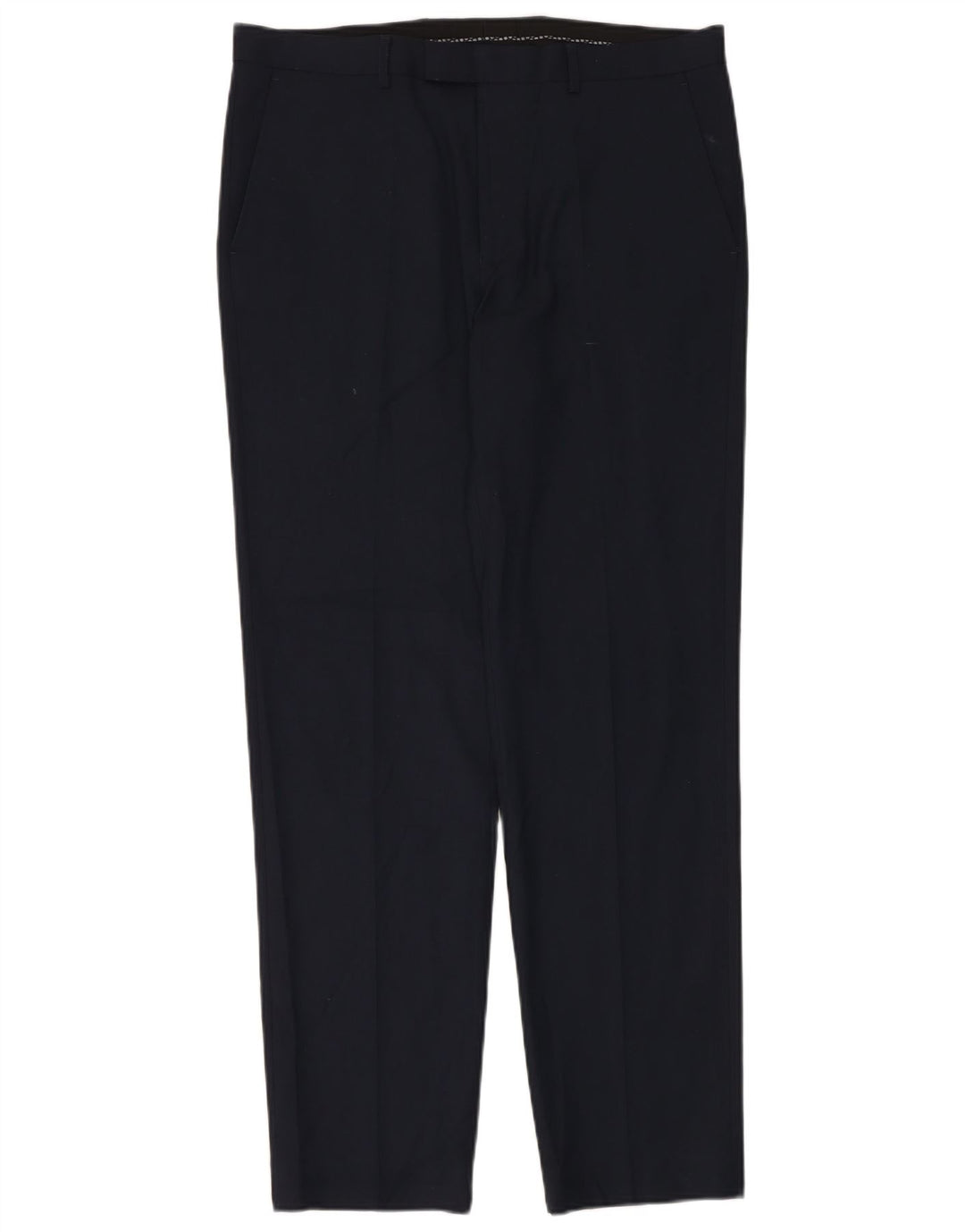 Maßgeschneiderte Herrenanzughose von Marks & Spencer, W36, L33, marineblaues Polyester