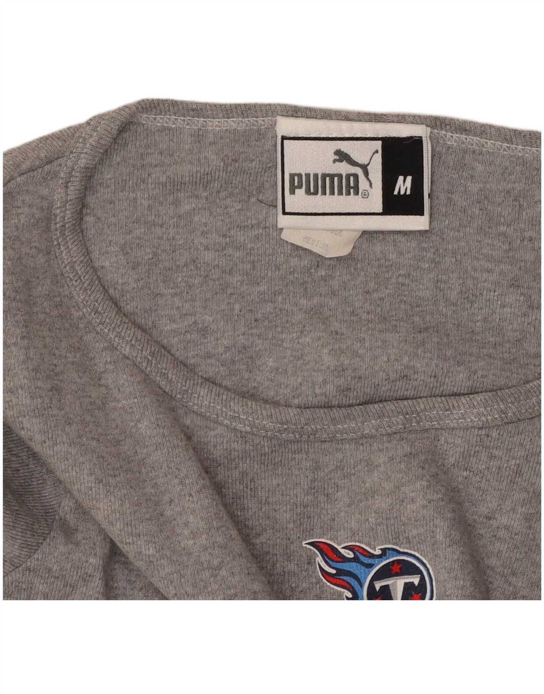 PUMA Mädchen Tennessee Titans Crop Top Langarm 11-12 Jahre Mittelgrau