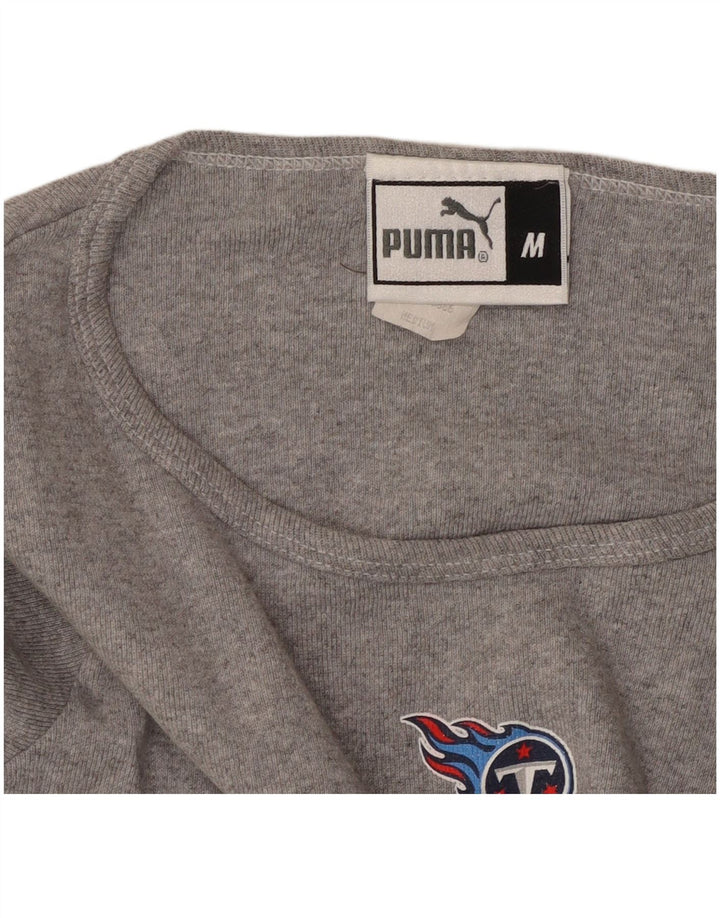 PUMA Mädchen Tennessee Titans Crop Top Langarm 11-12 Jahre Mittelgrau