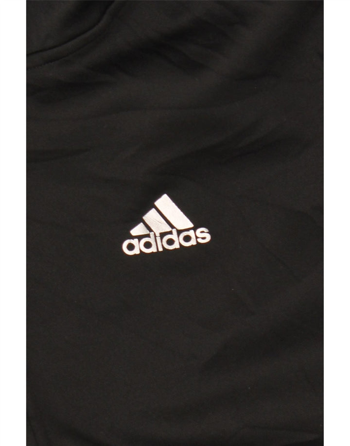 Adidas Herren Climalite Zip Hoodie Pullover Mittelschwarz Farbblock