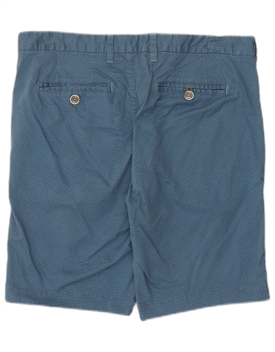 Ted Baker Herren-Chinoshorts, W34, groß, blaue geometrische Baumwolle