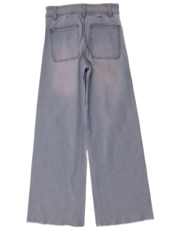 Zara Mädchen-Jeans mit weitem Bein, 13–14 Jahre, W26 L29, Blau