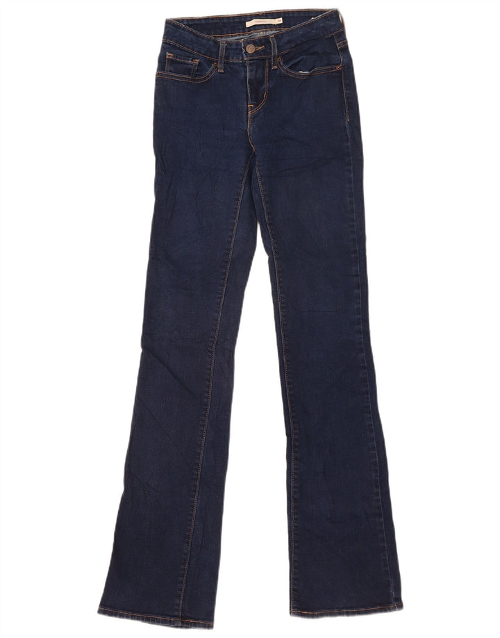 Levi's Damen 715 Bootcut Jeans W24 L33 Blaue Baumwolle