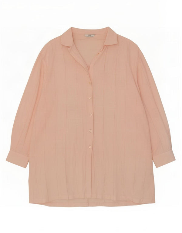 Marks & Spencer Damen St. Michael Übergroßes Hemdkleid UK 22 3XL Rosa