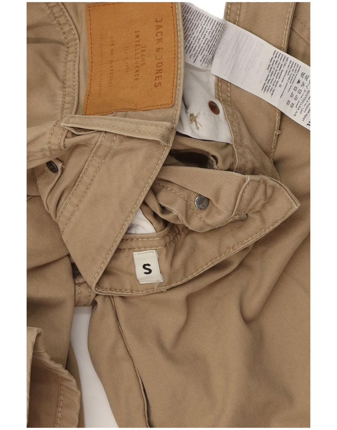 Jack & Jones Herren-Freizeitshorts, Größe S, W29, Beige, Baumwolle