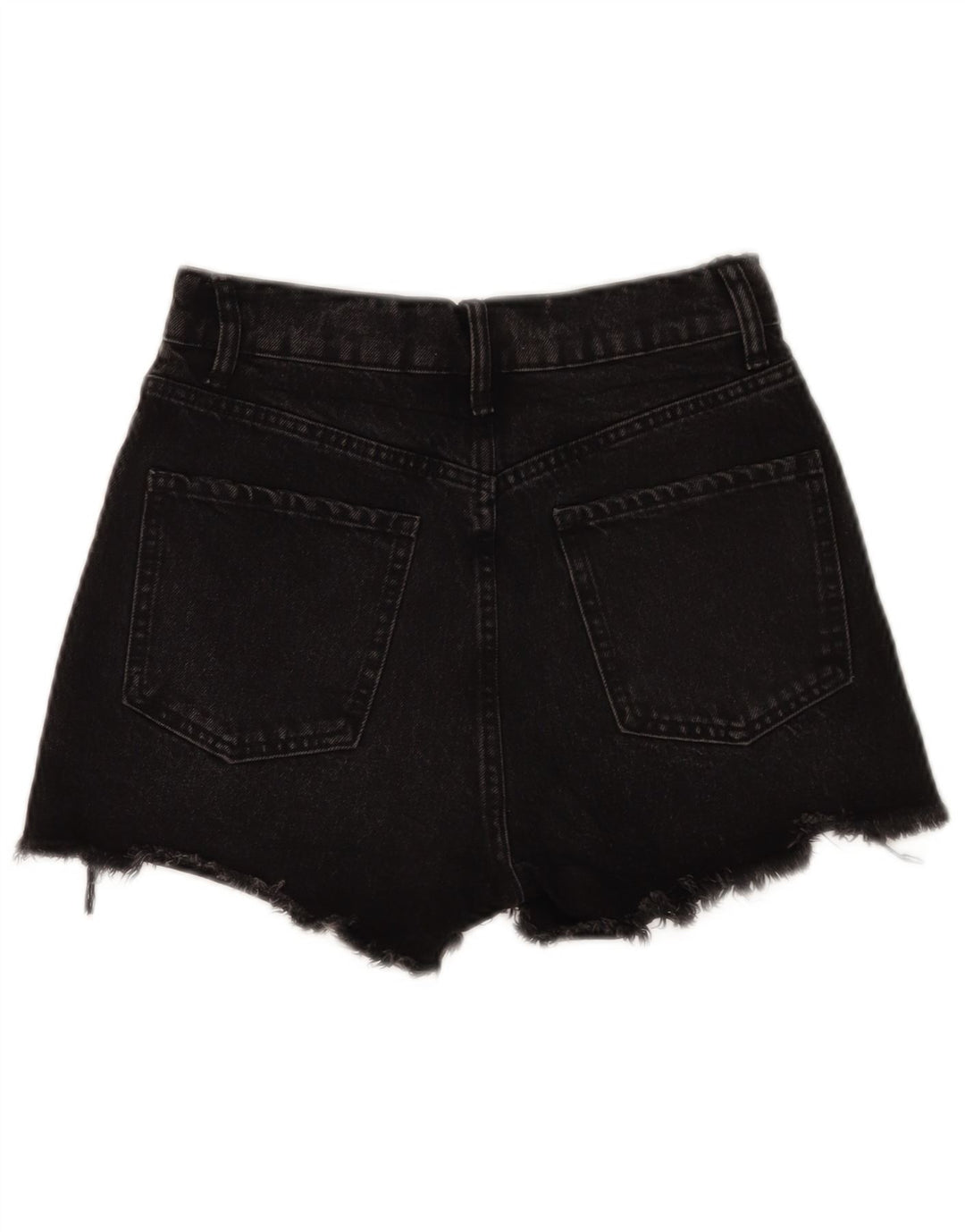 Zara Damen Jeansshorts EU 34 2XS W24 Schwarz