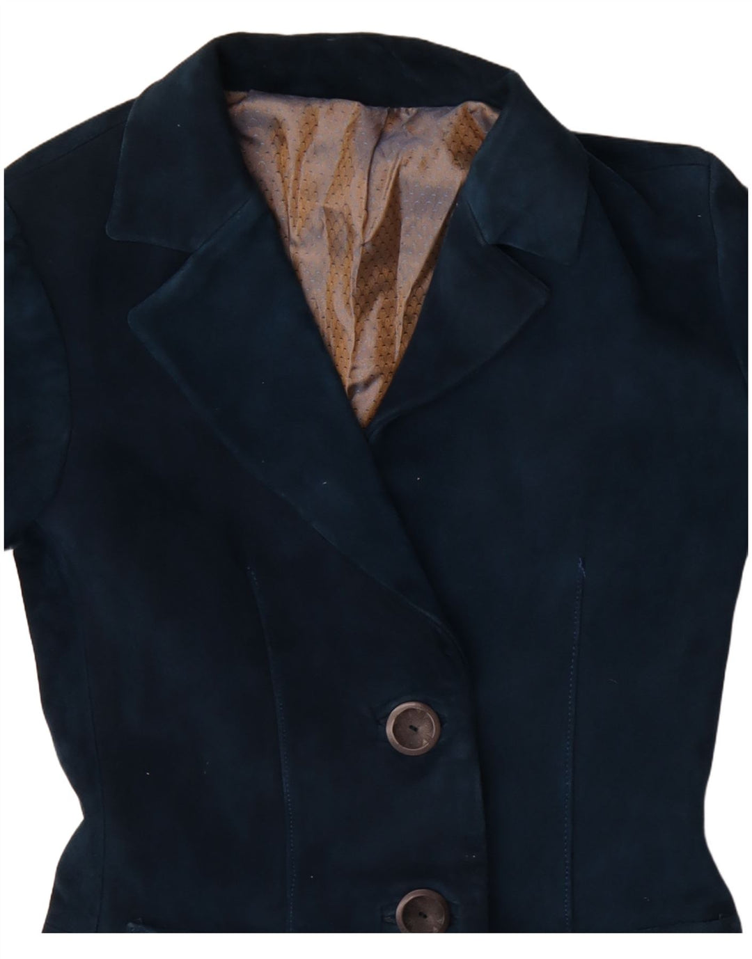 Vintage Damen 2-Knopf-Blazerjacke UK 4 XS Marineblau