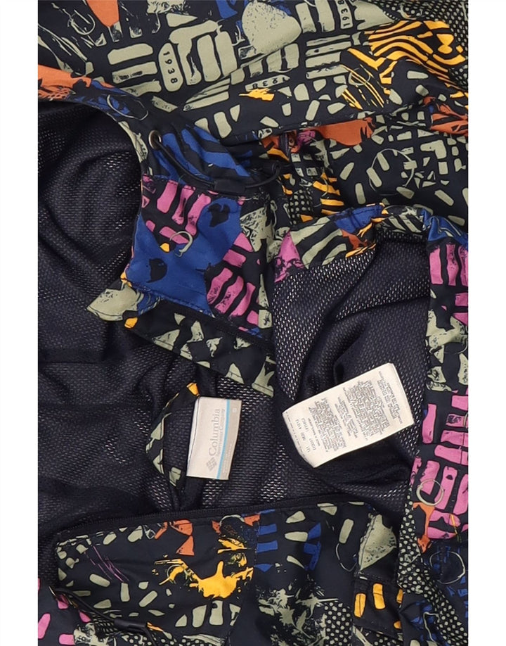 Columbia Damen-Regenjacke mit abstraktem Muster, Gr. 10, Größe S, mehrfarbig