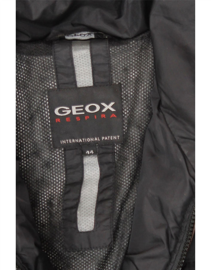 Geox Damen Wattierter Mantel IT 44 Medium Schwarz Polyester Winter