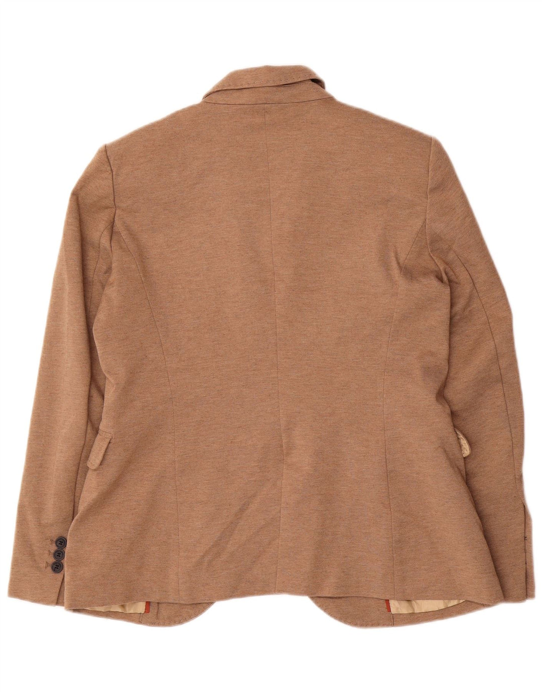 Zara Damen 1-Knopf-Blazerjacke UK 18 XL Beige