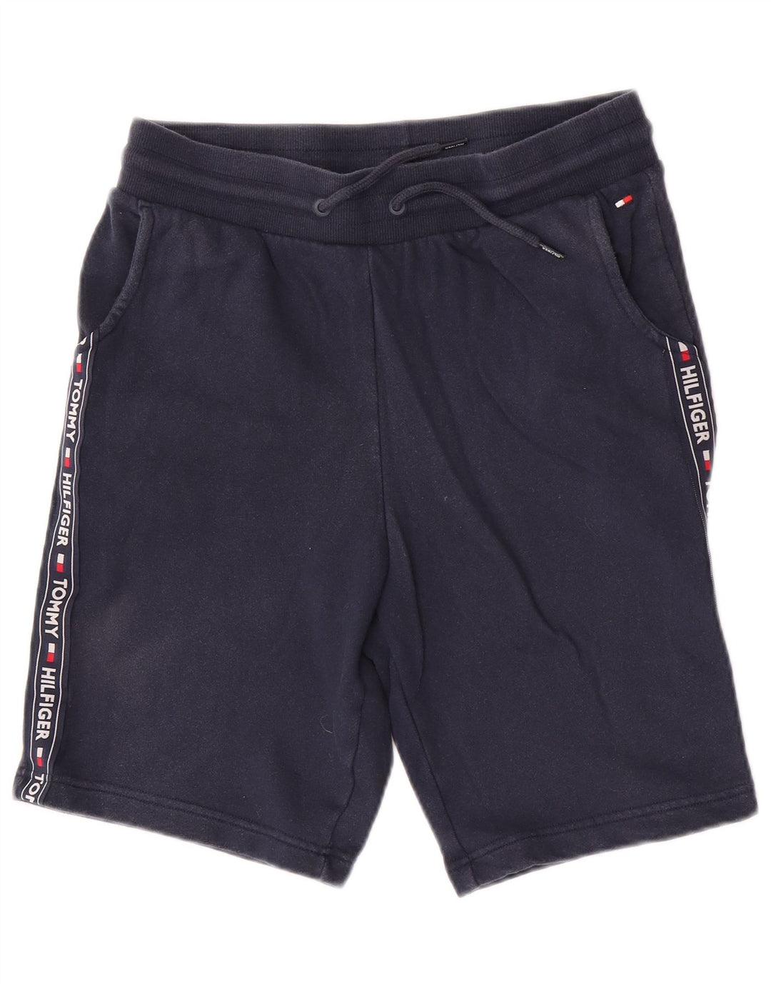 Tommy Hilfiger Herren-Sportshorts mit Grafik, mittelmarineblaue Baumwolle