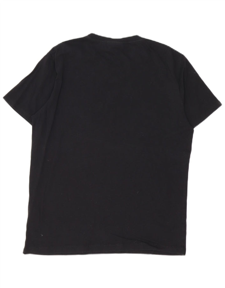 CALVIN KLEIN Herren Grafik T-Shirt Top Mittelschwarz Baumwolle
