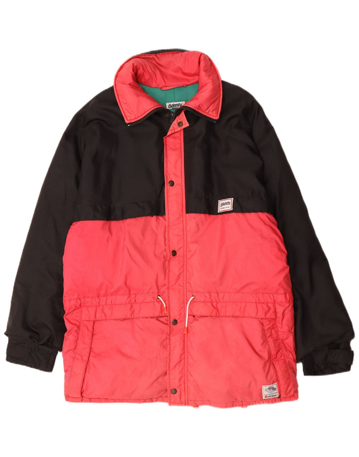 Dolomite Herren-Skijacke mit lockerer Passform, UK 38, mittelrosa, Colourblock-Nylon