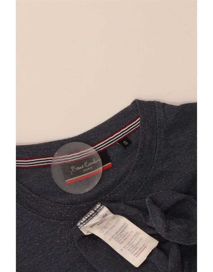 Pierre Cardin Herren T-Shirt Top Small Marineblau Baumwolle