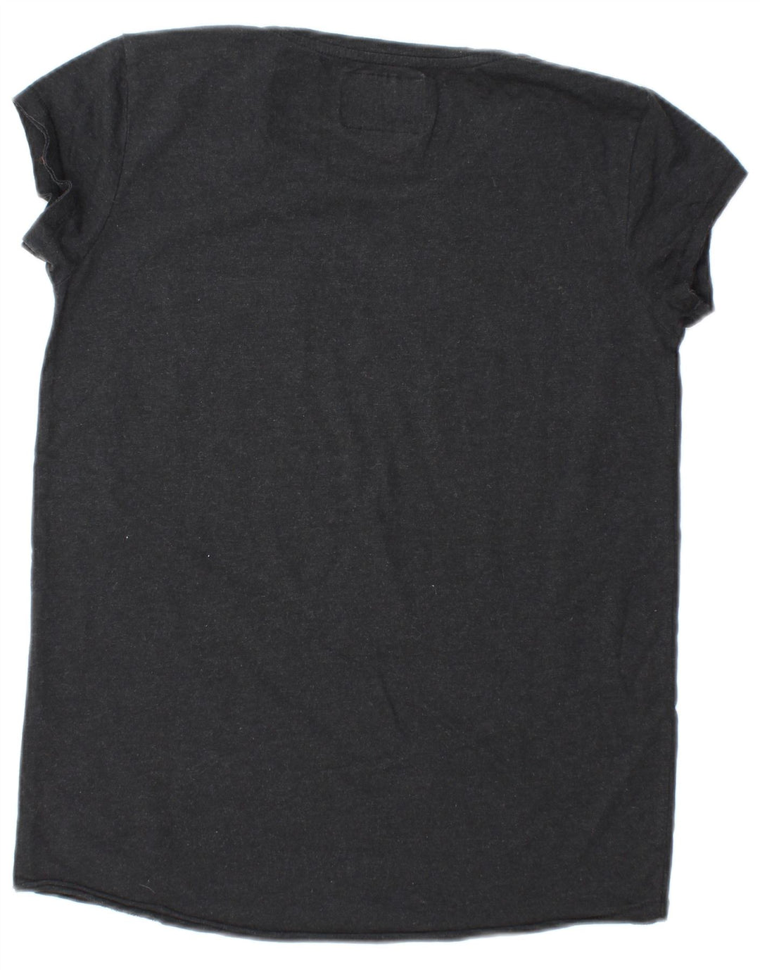 SUPERDRY Damen T-Shirt Top UK 12 Mittelschwarze Baumwolle