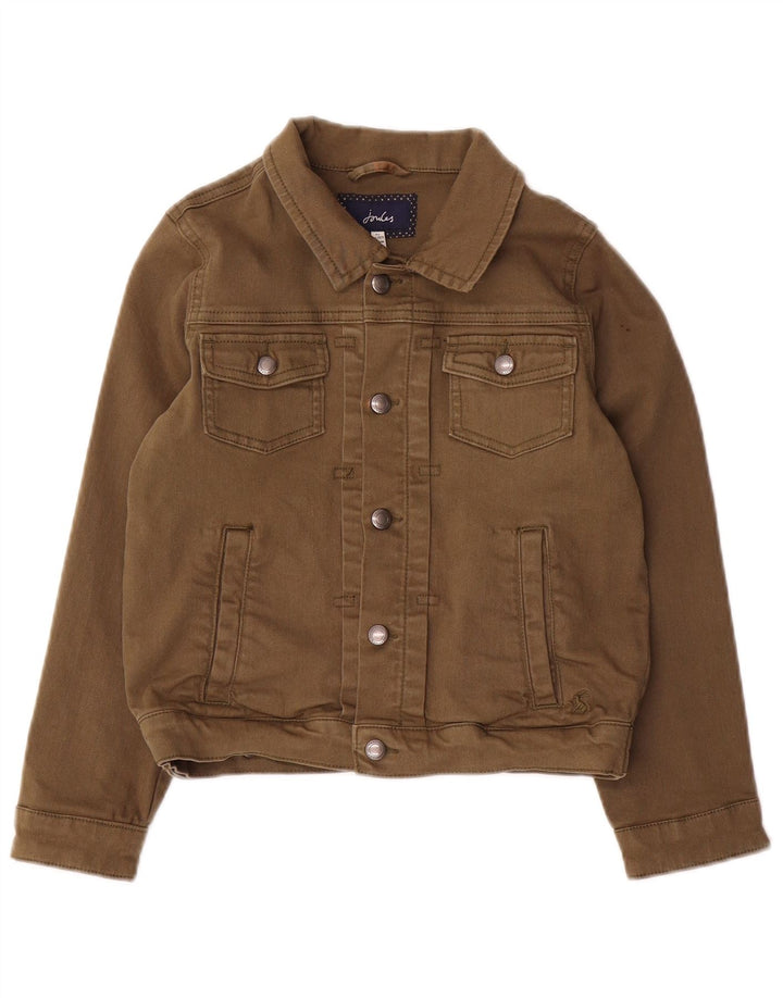 Joules Jeansjacke für Jungen, 8–9 Jahre, Khaki, Baumwolle