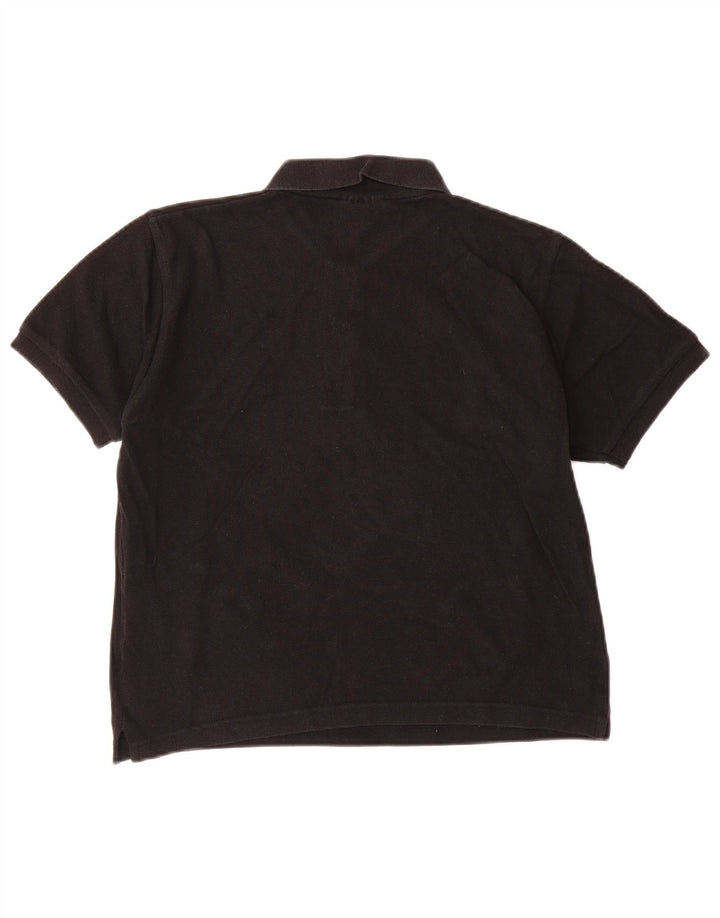 Champion Damen Poloshirt UK 12 Medium Schwarz Baumwolle
