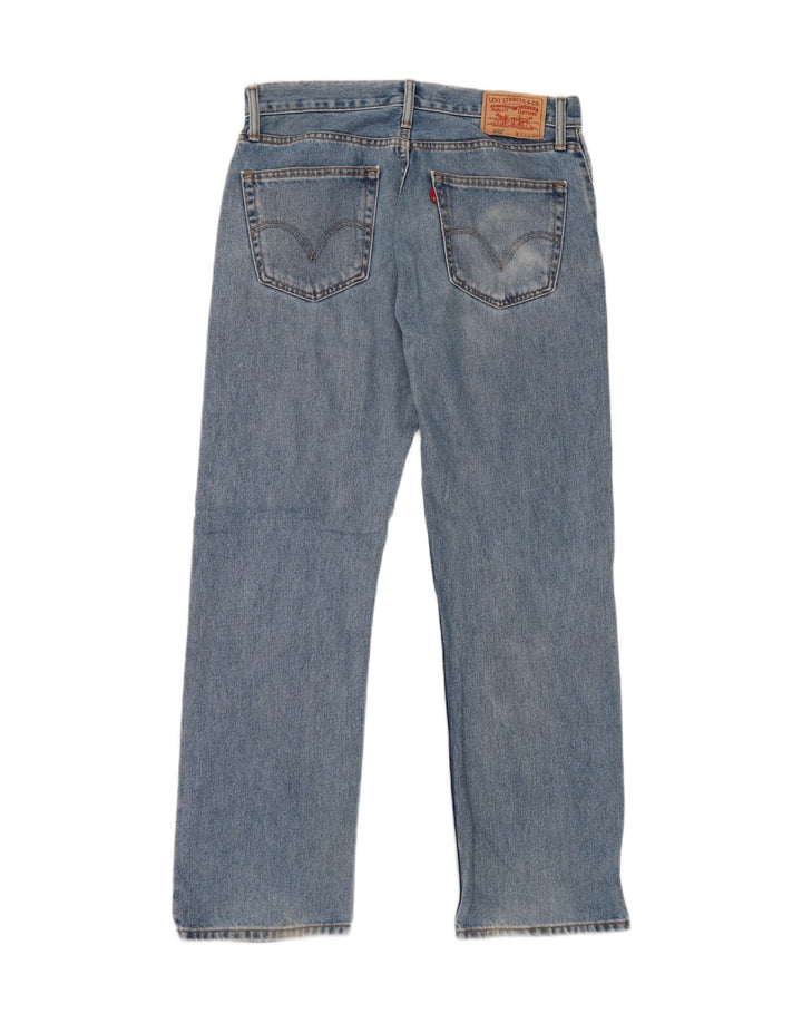 Levi's Herren 505 Straight Jeans W33 L30 Blaue Baumwolle