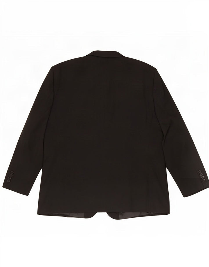 Marks & Spencer Herren-Blazer mit 2 Knöpfen, UK 52 3XL, Schwarz, Polyester