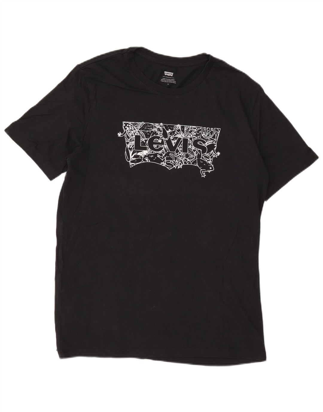 Levi's Herren-T-Shirt mit Grafik, mittelschwarze Baumwolle