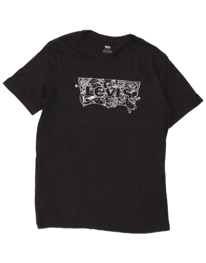 Levi's Herren-T-Shirt mit Grafik, mittelschwarze Baumwolle